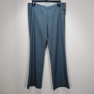 Elevenses The Brighton Flare Pant Blue Gray